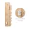 Glitzhome® 41.75" Mardi Gras Wooden Lighted Stacked Masks Porch Decor with Timer